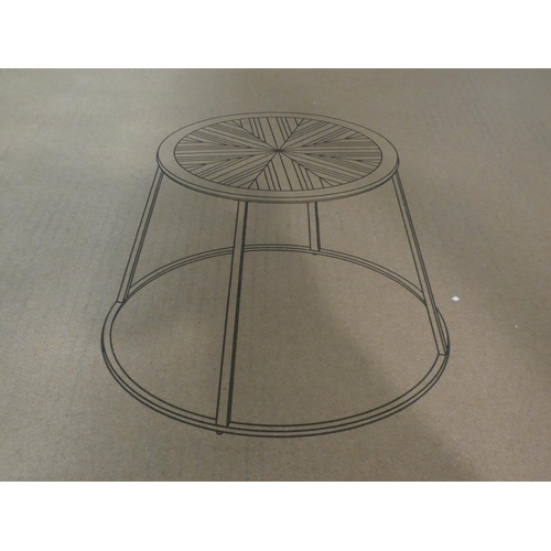 3139 - A Rackley reclaimed wood round side table * This lot is subject to VAT