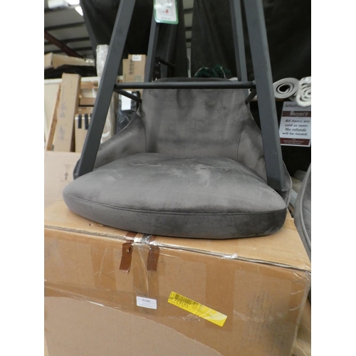 3146 - A pair of slate grey Antwan bar stools * This lot is subject to VAT