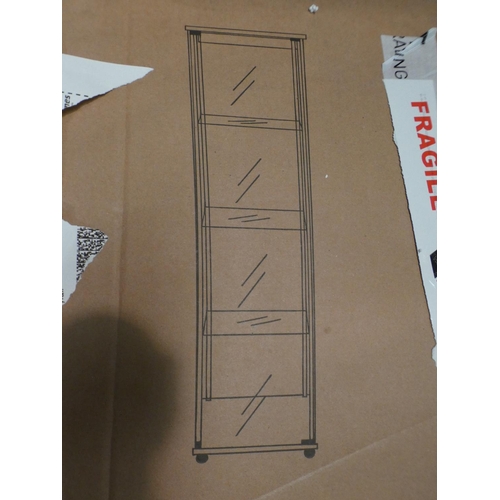 3148 - A black/glass Hatton one door display unit * This lot is subject to VAT