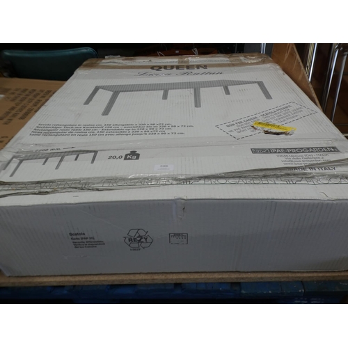 3166 - A Anthracite Shailene extendable dining table * This lot is subject to VAT