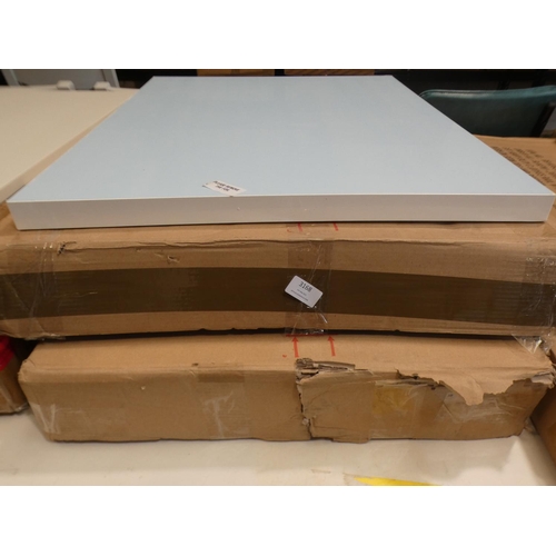 3168 - A Meva concrete/white table with base * This lot is subject to VAT