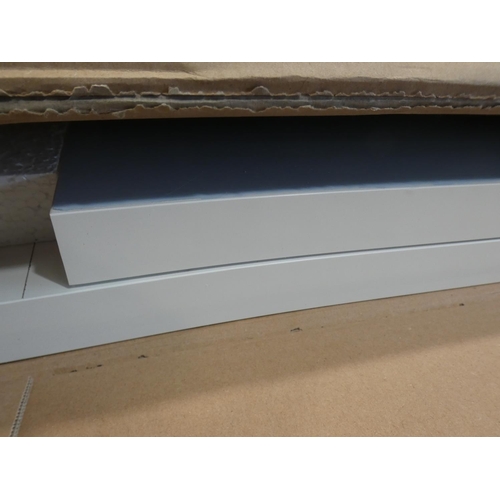 3168 - A Meva concrete/white table with base * This lot is subject to VAT