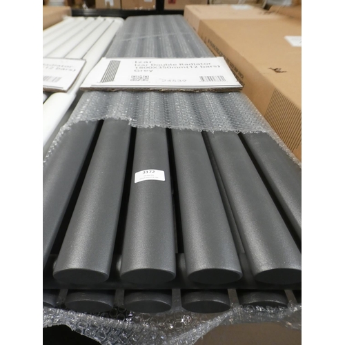 3172 - An Izar grey double radiator (1800mm x 350mm) (12 bars) * This lot is subject to VAT