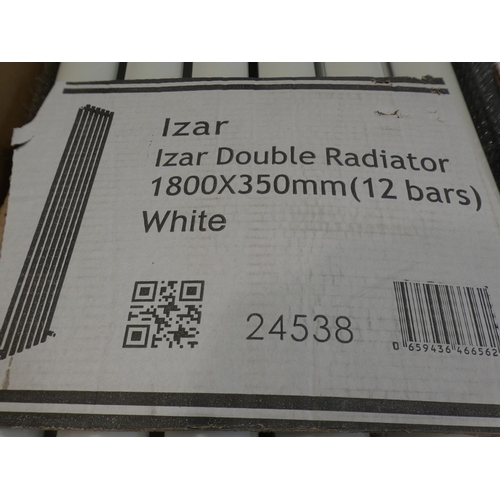 3173 - An Izar white double radiator (1800mm x 350mm) (12 bars) * This lot is subject to VAT