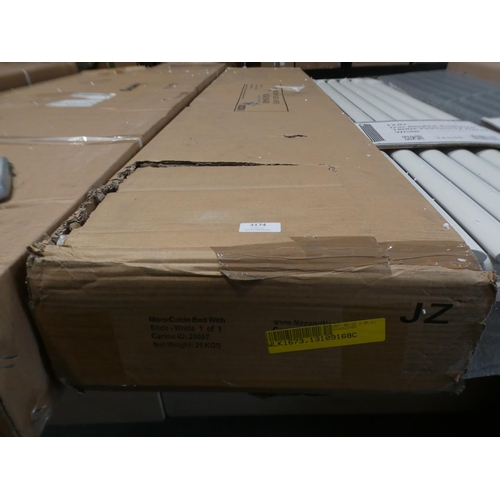 3174 - A Morocabin white bed with slide * This lot is subject to VAT