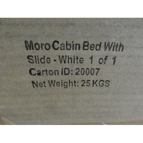 3174 - A Morocabin white bed with slide * This lot is subject to VAT