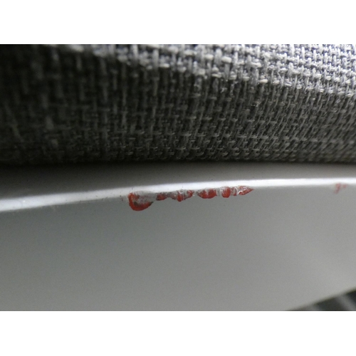 3192 - A three cloud grey painted dining chairs * This lot is subject to VAT