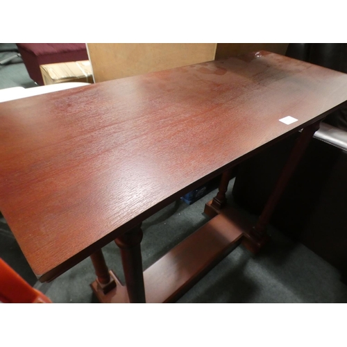 3201 - A darkwood console table * This lot is subject to VAT