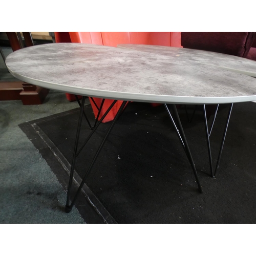 3209 - Two stone effect occasional tables * This lot is subject to VAT