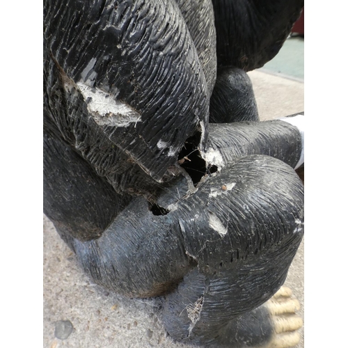 3221 - A fibreglass chimp (approx. 2' 4