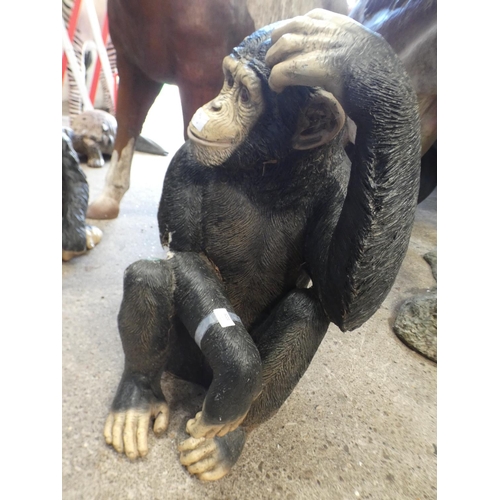 3221 - A fibreglass chimp (approx. 2' 4