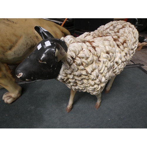 3229 - A fibreglass sheep (approx. 2' 8