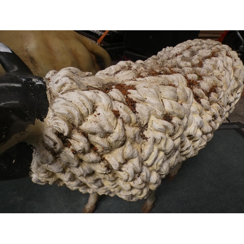 3229 - A fibreglass sheep (approx. 2' 8