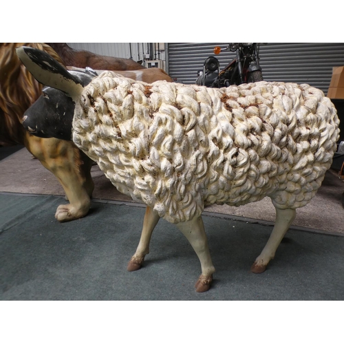 3229 - A fibreglass sheep (approx. 2' 8