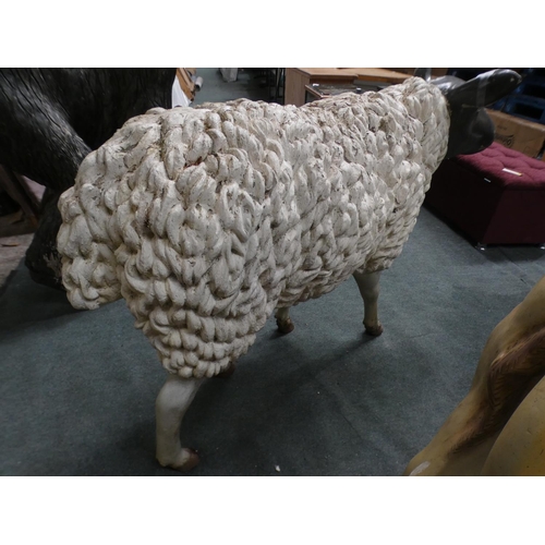 3229 - A fibreglass sheep (approx. 2' 8