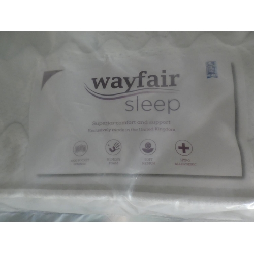 3235 - A 1000 pocket sprung double mattress * This lot is subject to VAT