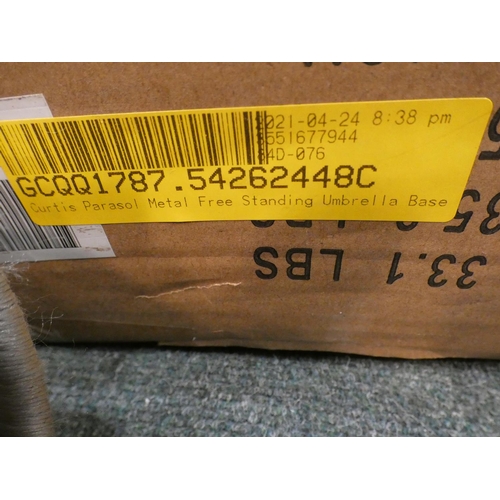 3127 - An Outsunny Curtis parasol/umbrella base * this lot is subject to VAT