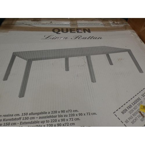 3166 - A Anthracite Shailene extendable dining table * This lot is subject to VAT