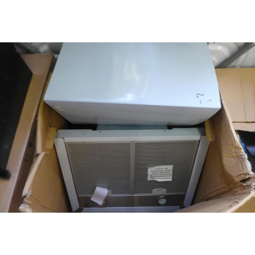 1795 - CDA H995xW600xD490 Chimney Cooker Hood - Stainless Steel - Black Trim, RRP £255 inc. VAT * VAT will ... 