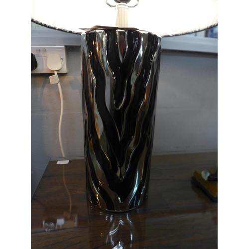 1330 - A Jaspa table lamp with black velvet shade, 62cms (2070552)   #