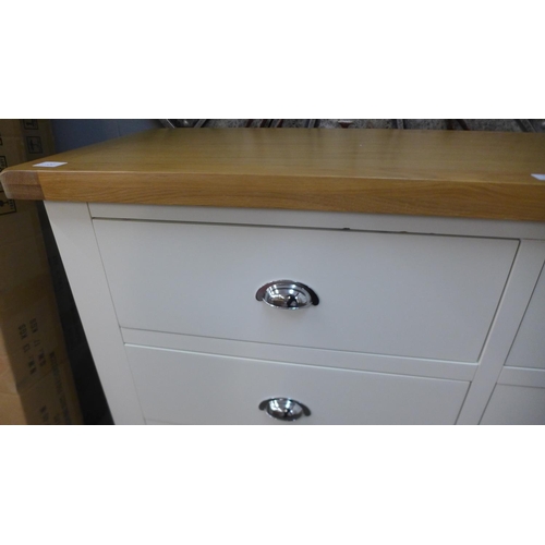 1333 - A Hampshire white painted oak six drawer chest (KEP P09-82)  *This lot is subject to VAT