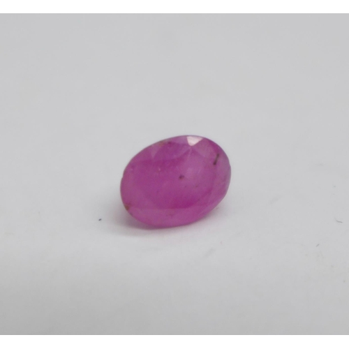 1102 - An unmounted Sri Lanka pink sapphire gemstone, 2.26ct, certified