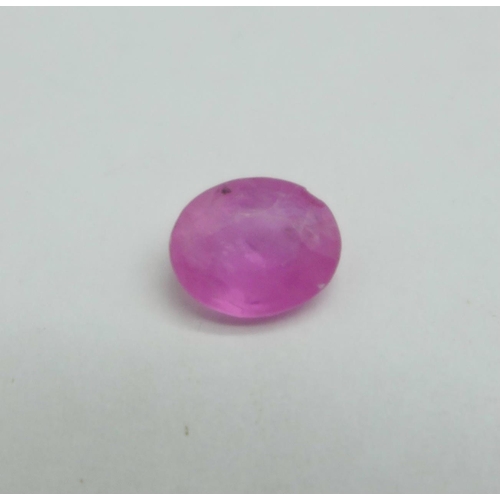 1103 - A 1.9ct natural pink sapphire gemstone, possibly Sri Lanka origin, with GJSPC gemstone report