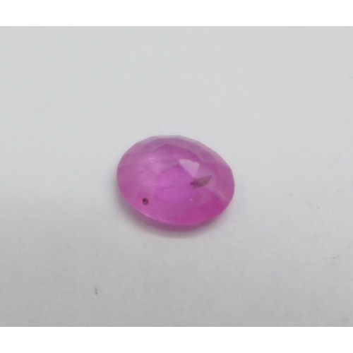 1103 - A 1.9ct natural pink sapphire gemstone, possibly Sri Lanka origin, with GJSPC gemstone report