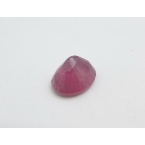 1123 - An unmounted ruby, 5.4carat weight