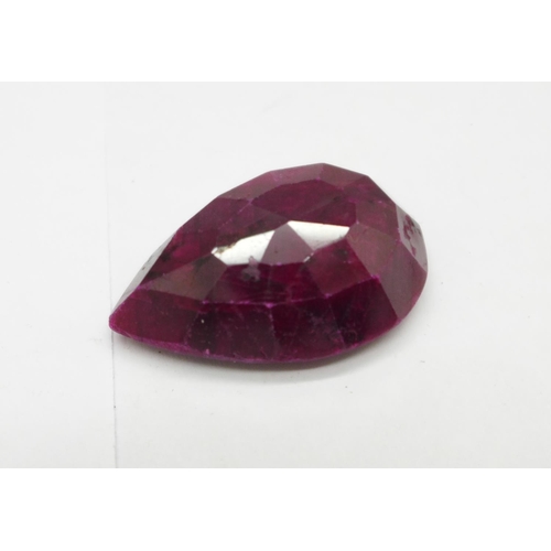 1158 - A 60ct pear shaped natural ruby gemstone, with Gemological Laboratory of India report