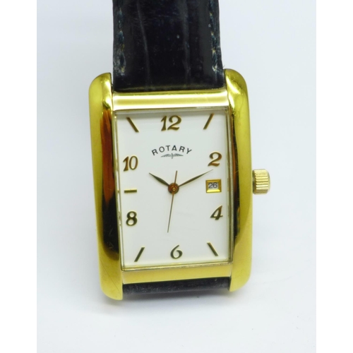 1180 - A gentleman's Rotary wristwatch with leather strap