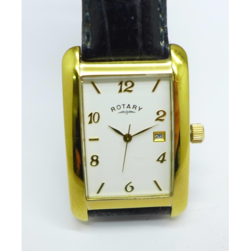 1180 - A gentleman's Rotary wristwatch with leather strap