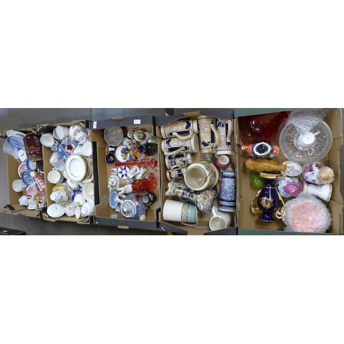 1286 - Five boxes of assorted china and glass **PLEASE NOTE THIS LOT IS NOT ELIGIBLE FOR POSTING AND PACKIN... 