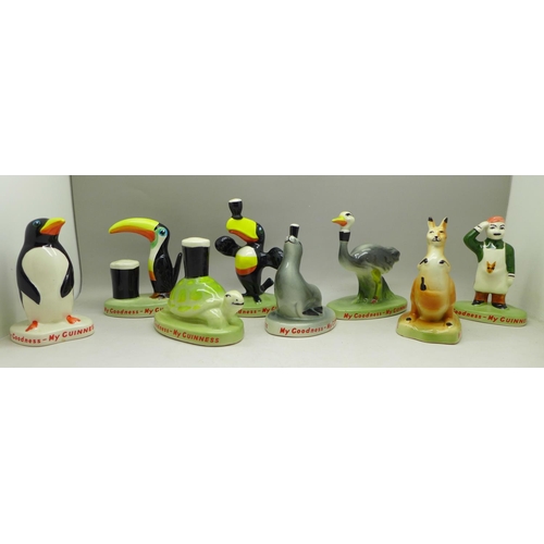 639 - A collection of eight Carlton Ware Guinness figures