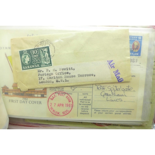 655 - Stamps; Malayan and States postal history and first day covers (43)