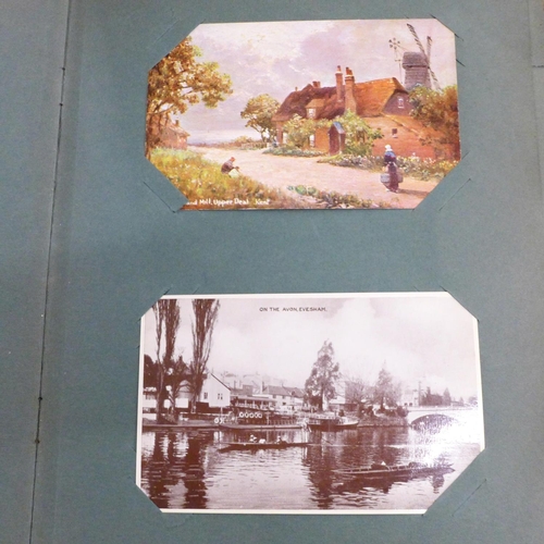 694 - Postcards; a vintage postcard album and collection (69)