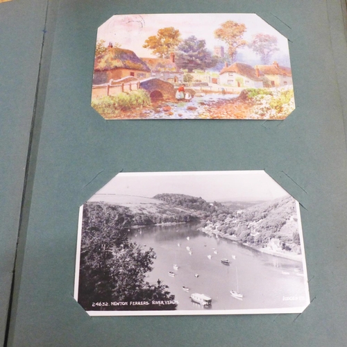 694 - Postcards; a vintage postcard album and collection (69)