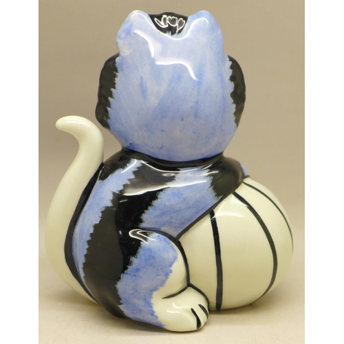 722 - Lorna Bailey Pottery, prototype “Bouncer The Cat, 13cm, signed on the base