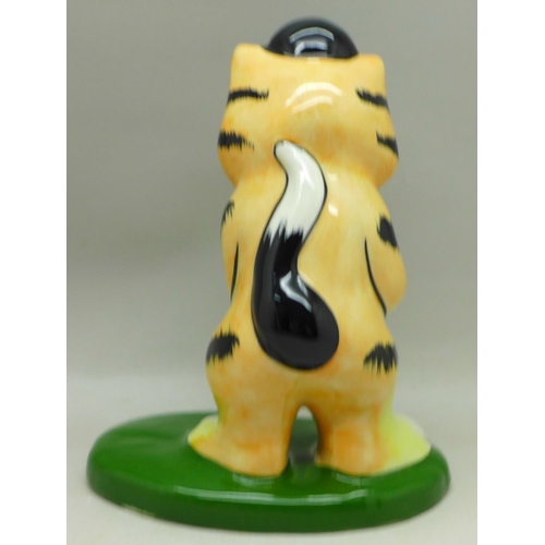 723 - Lorna Bailey Pottery, “Golfing Cat”, 14cm, signed on the base