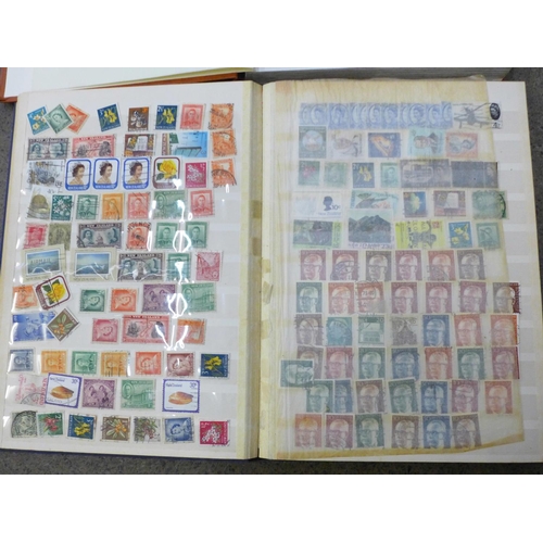 740 - Three albums of stamps