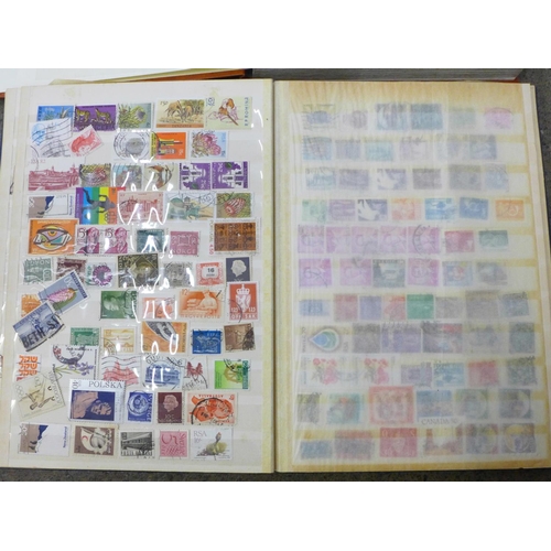 740 - Three albums of stamps