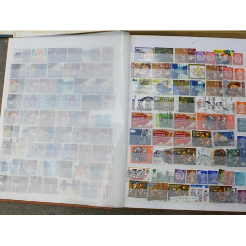 740 - Three albums of stamps