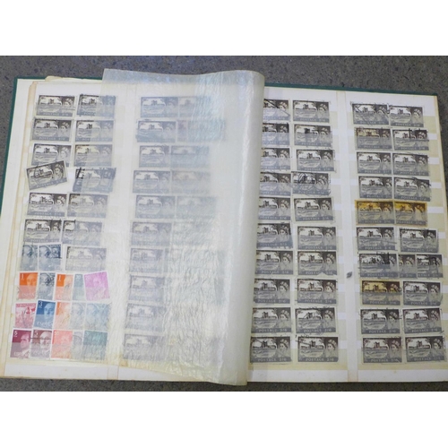 740 - Three albums of stamps