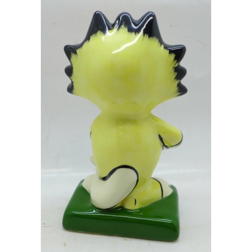 771 - Lorna Bailey Pottery, “England Football Cat”, 15cm, signed on the base