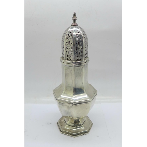 849 - A silver sugar sifter, 179g