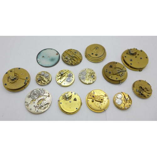 938 - Pocket watch movements