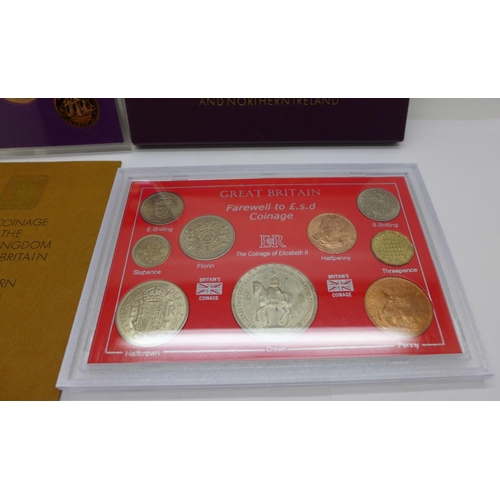 961 - A 1970 Coinage of Great Britain and Northern Ireland, 'some of the last examples of the old coinage'... 