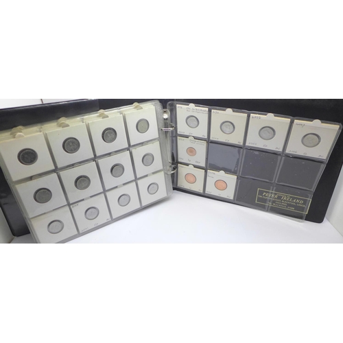 988 - A coin album of Queen Elizabeth II decimal coins from 1971 to mid 2000s in individual coin card hold... 