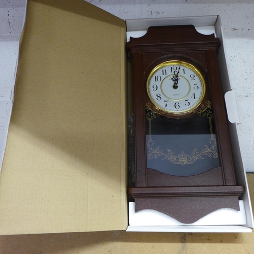 2072 - 3 Boxes of 6 Maxim Classical Elegance wall clocks