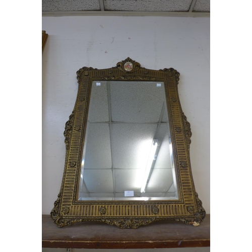 39 - A French gilt framed mirror